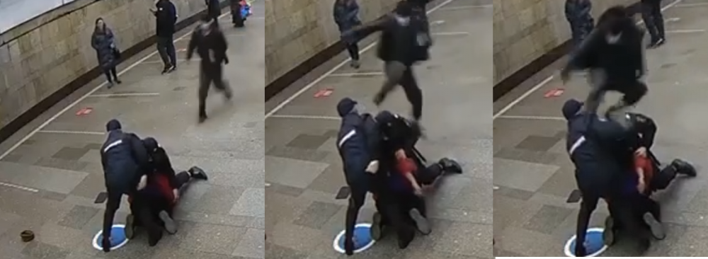 Таджикские мигранты напали на полицейских в московском метро [ВИДЕО]